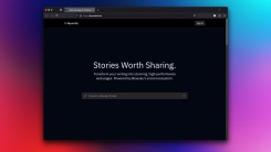The Skywriter website with a form that asks you to paste a link to a Bluesky thread.