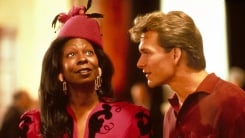 Whoopi Goldberg and Patrick Swayze in a scene from Ghost