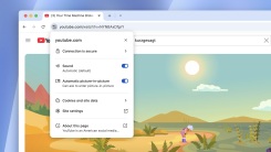 chrome browser window showing automatic picture-in-picture option