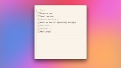 A to-do list in Antinote on a Mac.