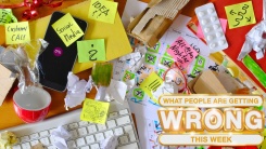Messy desk