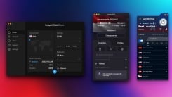 Hotspot Shield, Proton VPN, and Windscribe running on a Mac