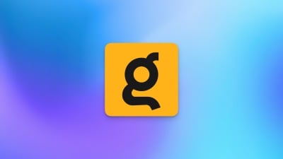 Kagi's logo against a gradient background.