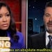 AI-generated Jasmine Crockett and Jimmy Kimmel video still
