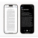 Accessibility Reader in iOS 19.
