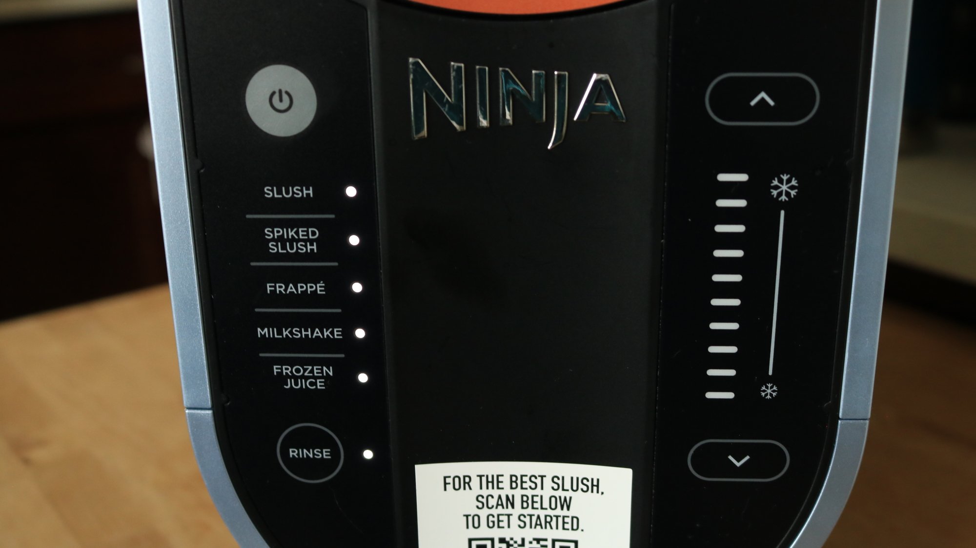 The panel of the Ninja Slushi.