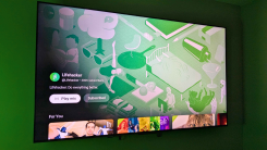 The TCL QM7 QLED 4K Smart QD-Mini LED TV on my bedroom.