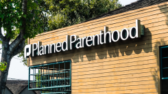 outside picture of a building with a planned parenthood sign