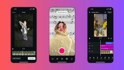 three screenshots of instagram's edits app