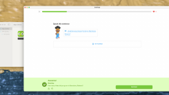 The mobile version of Duolingo running on a Mac.