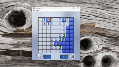The Windows 7 version of Minesweeper running on Windows 11.
