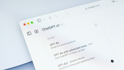 ChatGPT UI on a computer