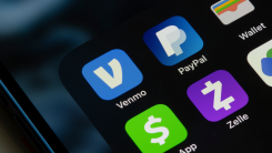Venmo app icon on an iPhone
