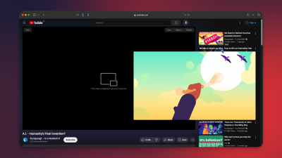 A YouTube video playing in picture-in-picture mode in Safari on a Mac.