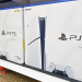 PlayStation 5s on a shelf in a store