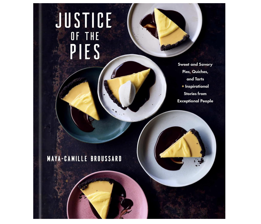 The front cover of Justice of the Pies cookbook.